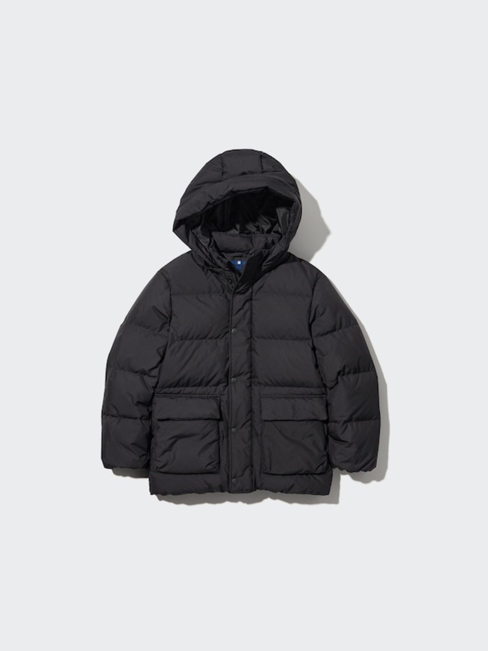 Uniqlo Kids Black Hooded Puffer Jacket